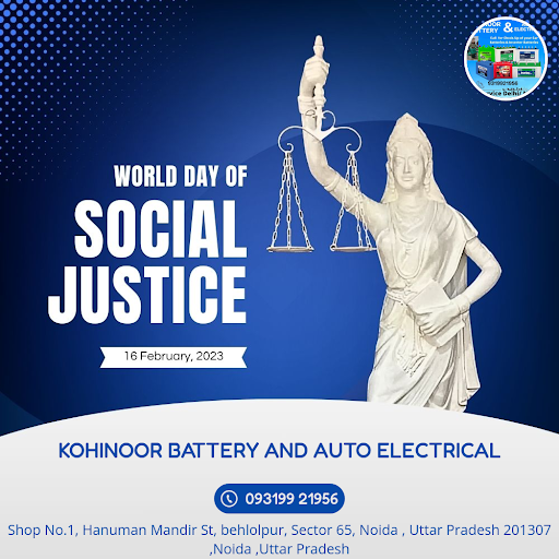 Join Kohinoor Battery & Auto Electrical in Noida as we celebrate World Day of Social Justice! We'… post image