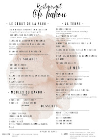 Menu Oh Kakou Page 1