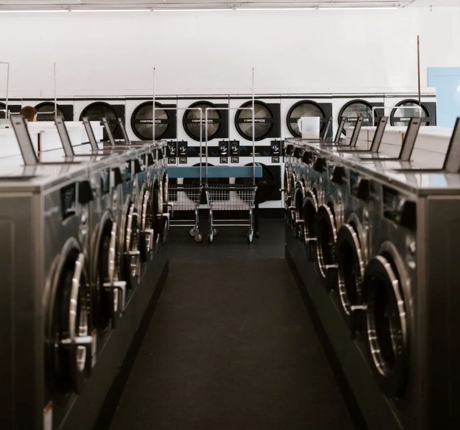 Super Wash 27 laundromat interior in Phoenix, AZ