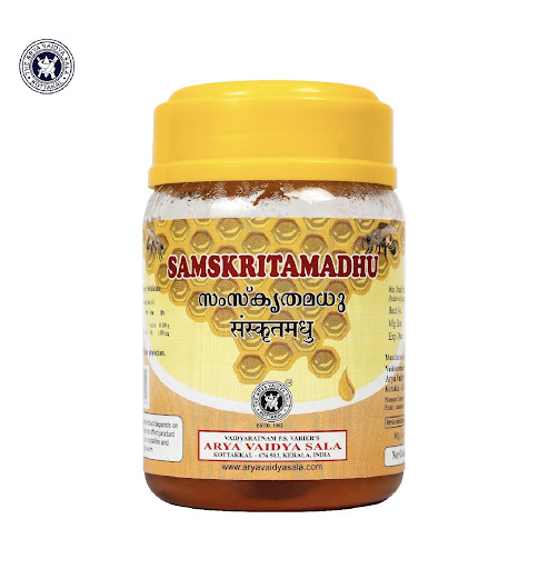 Samskritam Madhu by Arya Vaidya Sala Kottakkal is a high quality Ayurvedic honey known for its na… post image