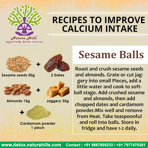 #NaturaHills #EatingTips #SesameBalls #Calcium #prahara #Panchakarma #Ayurveda #Detox #Mumbai #Sa…