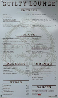 Menu Guilty Lounge Page 3