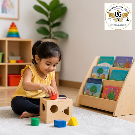 At GURU GLOBAL PRESCHOOL UNDRI in Undri, Pune, children discover the joy of learning through hand… post image