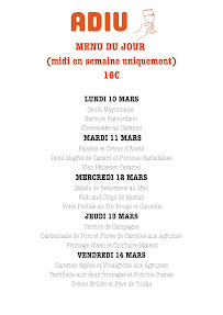 Menu Adiu - Cave à manger - Vins naturels Page 1