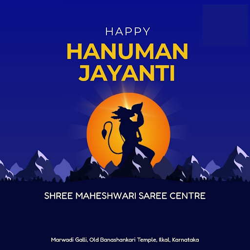 Celebrate Happy Hanuman Jayanti in style at Shree Maheshwari Saree Centre, the premier ladies' cl… post image