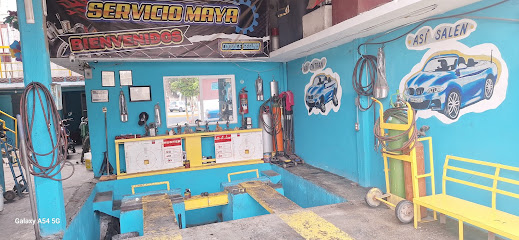 Servicio Maya alineación , balanceo, mofles y escapes