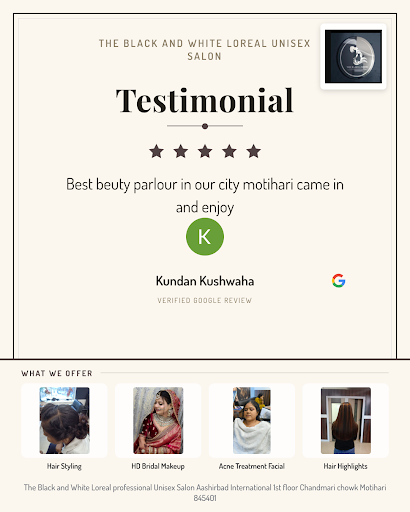 Kundan Kushwaha loved the exceptional beauty services at The Black and White L'Oreal Unisex Salon… post image