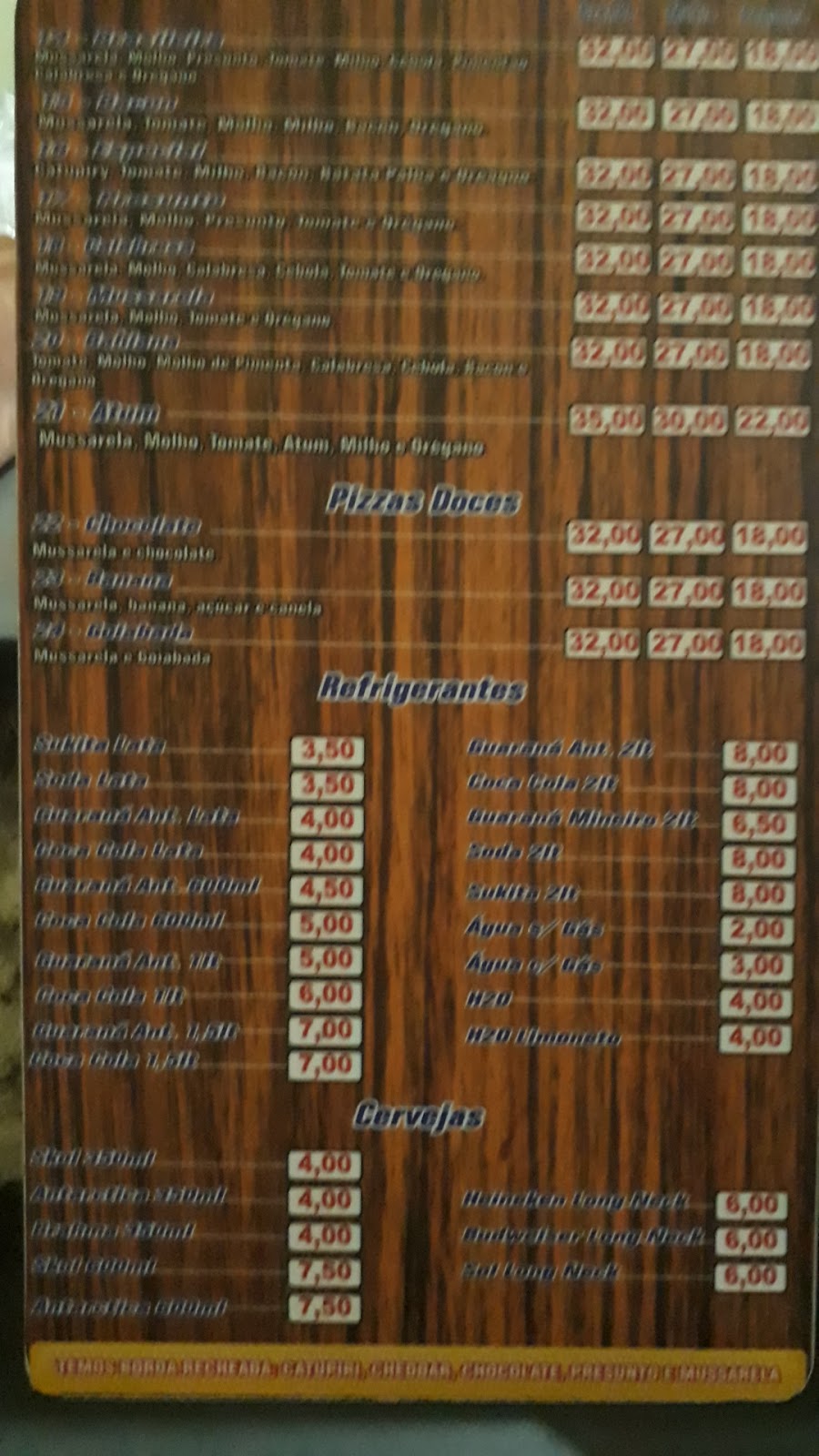 Menu em Super Pizza restaurante, Morrinhos, Rua 214