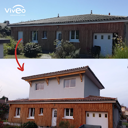 Photo n°3 de VIVEO - Surélévation de toiture - Bordeaux & Nouvelle Aquitaine à Tresses (Constructeur de maisons en bois)