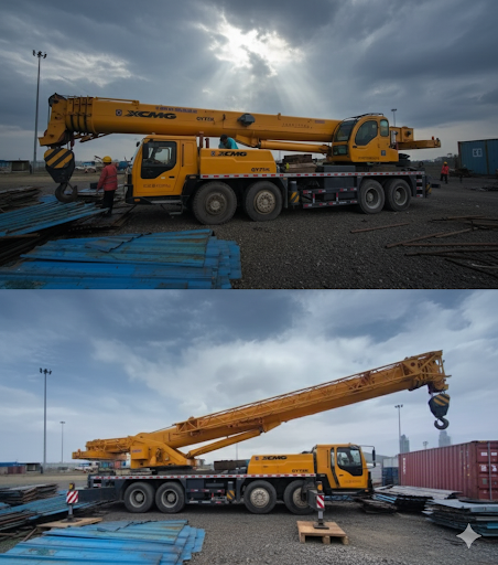 Our XCMG 75tons crane is now available to handle your toughest jobs with efficiency and safety. post image