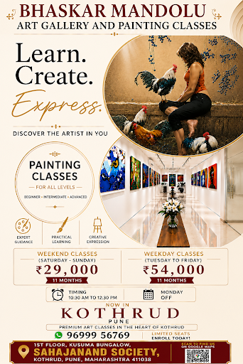Step inside Bhaskar Mandolu Art Gallery & Painting Classes and experience how creativity comes al… post image