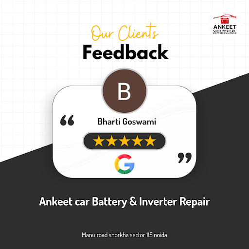 Bharti Goswami raves about her exceptional experience at Ankeet car Battery & Inverter Repair in…
