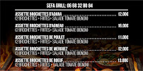 Menu Sefa grill Page 1