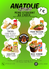 Menu Anatolie Kebab Page 1