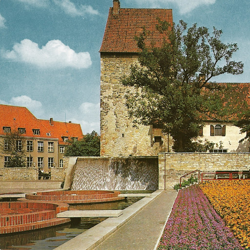 Osnabrück, Springbrunnen damals und heute