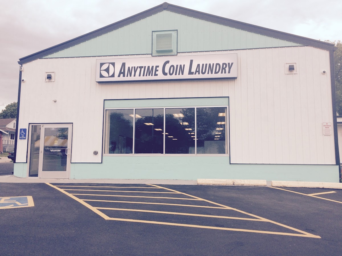 Clean laundry equipment at Anytime Coin Laundry in Omaha, NE