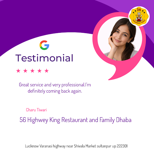Charu Tiwari raves about the exceptional service at 56 Highwey King Restaurant and Family Dhaba,… post image