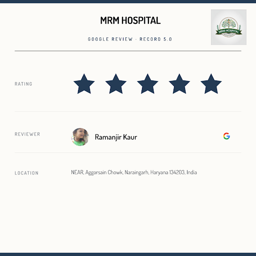 Ramanjir Kaur's exceptional experience at MRM Hospital in Naraingarh - a true reflection of our c… post image
