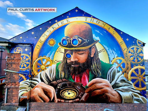 The Clockmaker Mural by Paul Curtis - Thumbnail