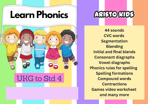 "Watch your child excel in communication! Aristo Kids Phonics Class develops pronunciation, vocab…