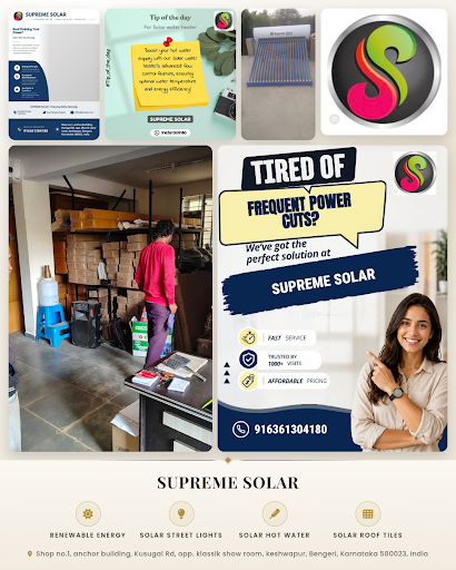 Supreme Solar is your trusted solar hot water system supplier offering innovative solar street li… post image