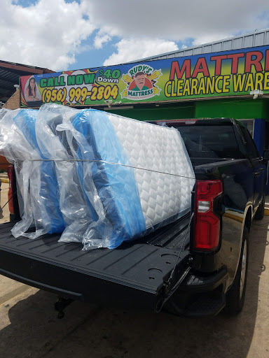 Rudy's Mattress & Sofas Clearance Warehouse Laredo TX. Logo