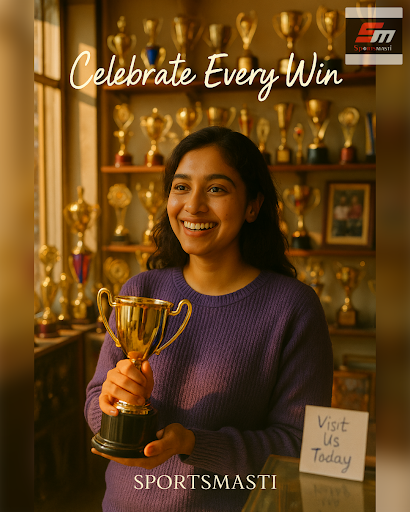 Unleash the champion within! SPORTSMASTI's premium trophies and momentos in Nagpur are the perfec… post image