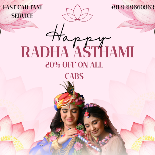 20% off on all cabs at Radha asthami post image