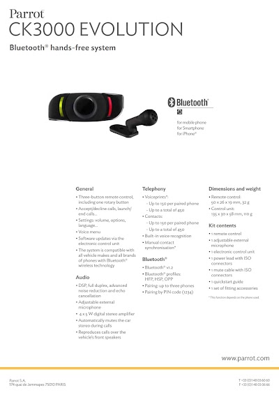 Photos of Audiocoustics Car Radio Alarm & Bluetooth Hands Free Kit