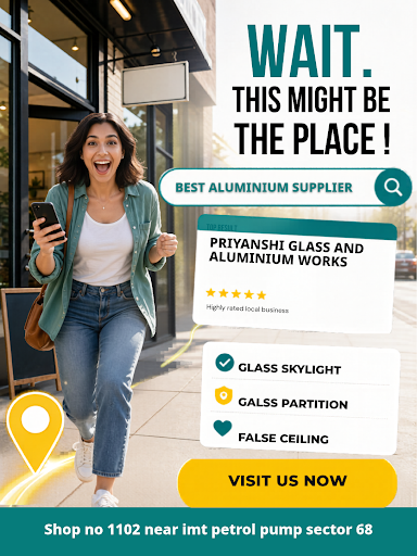 Priyanshi Glass and Aluminium Works offers premium glass skylights and aluminium partitions to en… post image