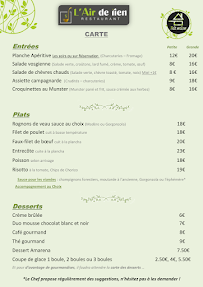 Menu L'air de Rien Page 1