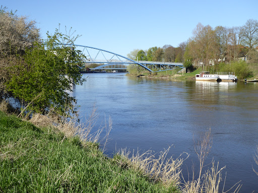 Fußgängerbrücke über die Weser - Thumbnail