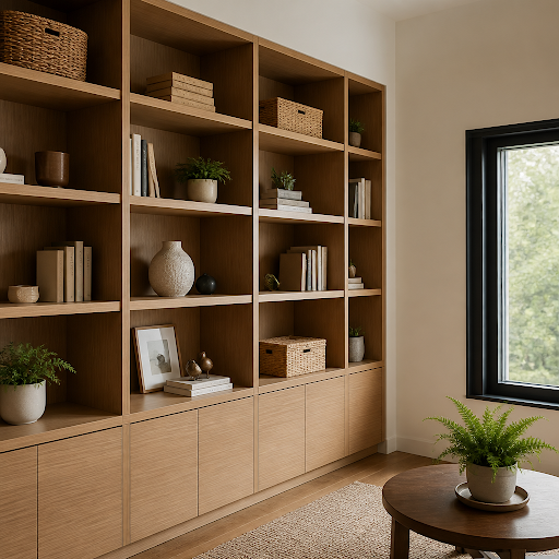 Running out of space at home? STAR FURNITURE WORK in Thane West designs and builds custom shelvin…