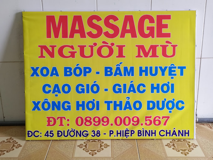 Massage Bấm Huyệt Người Mù