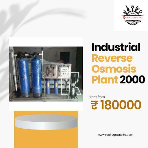 "Buy Industrial Reverse Osmosis Plant 2000 LPH from Rudra Engineering in Madhya Pradesh" post image