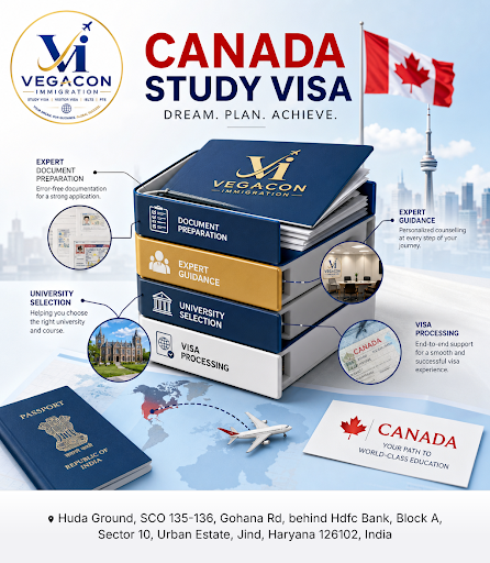 Vegacon Immigration specializes in Canada study visas, supporting students with expert guidance o… post image