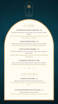 Menu Koté Sud Page 1