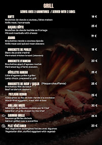 Menu Red Grill Steakhouse - Restaurant de viandes maturées Paris Page 5