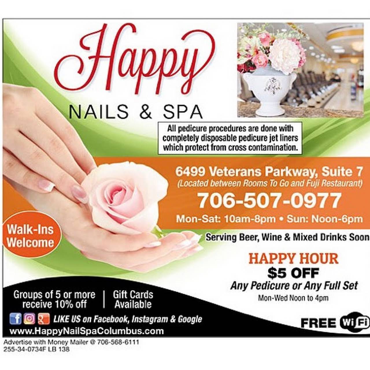 Happy Nails & Spa Nail Salon in Columbus GA 31909