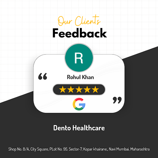 Rohul from Navi Mumbai loved his experience at Dento Healthcare, a renowned dental clinic. He rav…