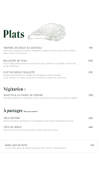 Menu Bonamour Brasserie Page 1