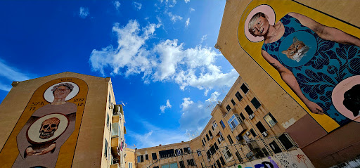 "Viva Santa Rosalia" street art by Igor Scalisi Palminteri - Thumbnail