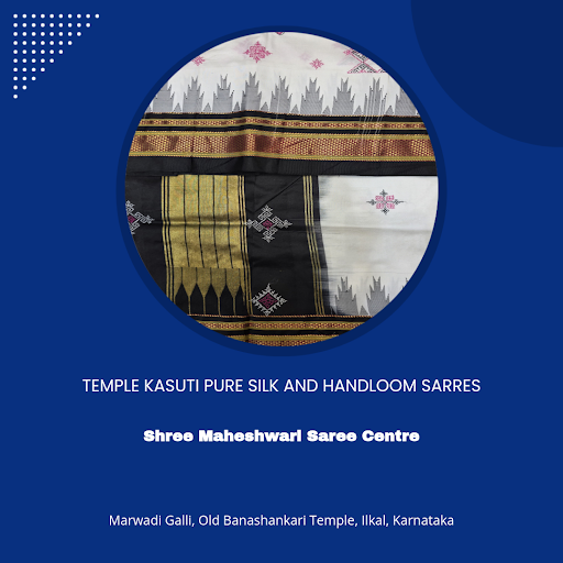 Indulge in the intricate beauty of Temple kasuti Pure silk and handloom sarres from Shree Maheshw… post image