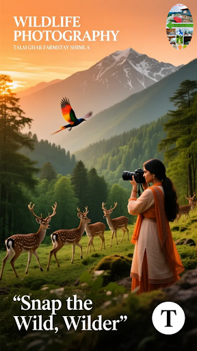 Capture the serenity of Shimla's wilderness at Talai Ghar Farmstay, where wildlife photography en… post image