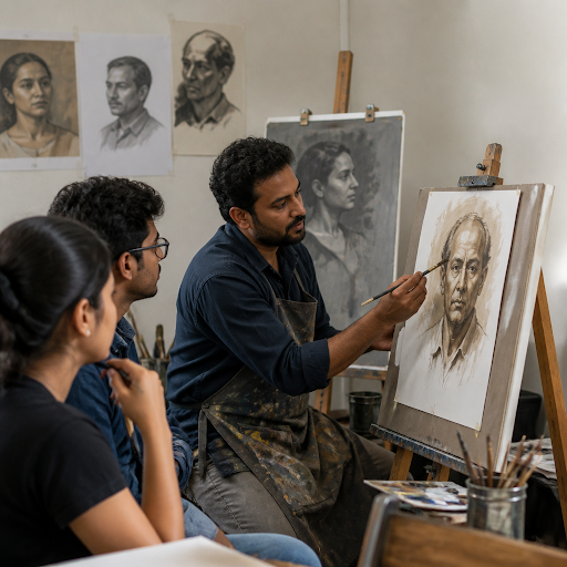 Want to truly understand how to paint lifelike portraits, not just copy them? At Bhaskar Mandolu… post image