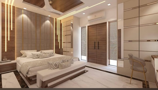 Modern Bedroom Interior Work Completed in Mumbai