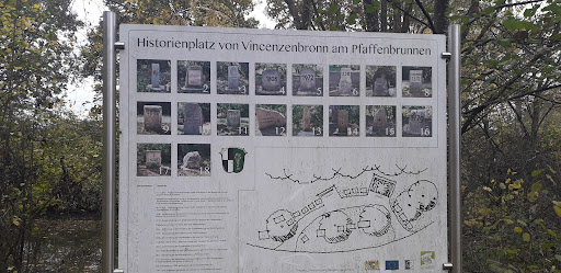 Historienplatz von Vincenzenbronn am Pfaffenbrunnen