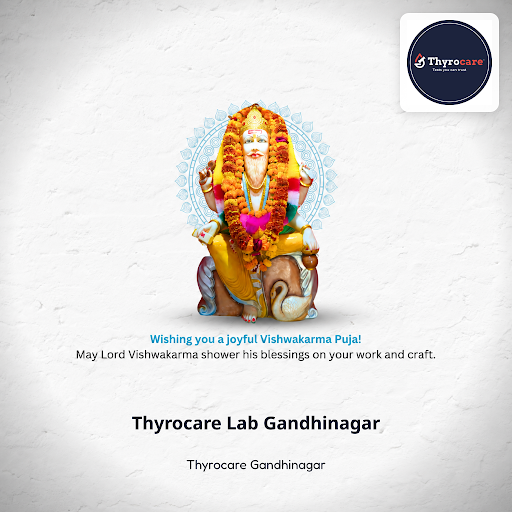 Celebrate Vishwakarma Puja with health awareness at Thyrocare Gandhinagar. Trust our expert lab s… post image