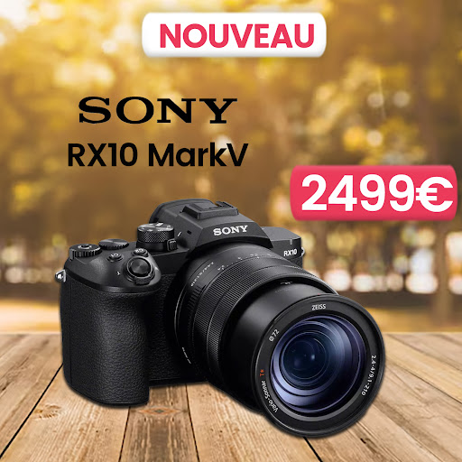 Découvrez le nouveau Sony RX10 Mark V, un bridge d’exception pour les passionnés de photo exigeants. Doté d’un capteur 1 pouce et d’un objectif polyvalent 24-600mm, il offre une qualité d’image remarquable et une grande polyvalence. Disponible dès maintenant chez Phox Photo Speed au prix de 2499€. Passez en magasin pour vivre l’expérience professionnelle Sony !