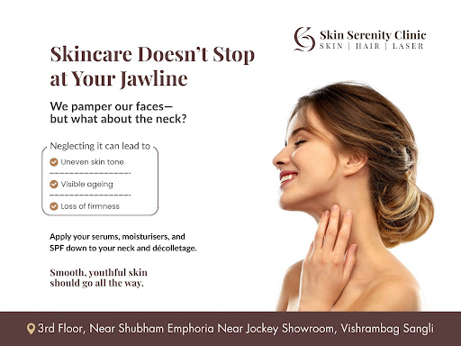 At Skin Serenity Clinic, Sangli, we care for your skin beyond just the face — because your neck d… post image